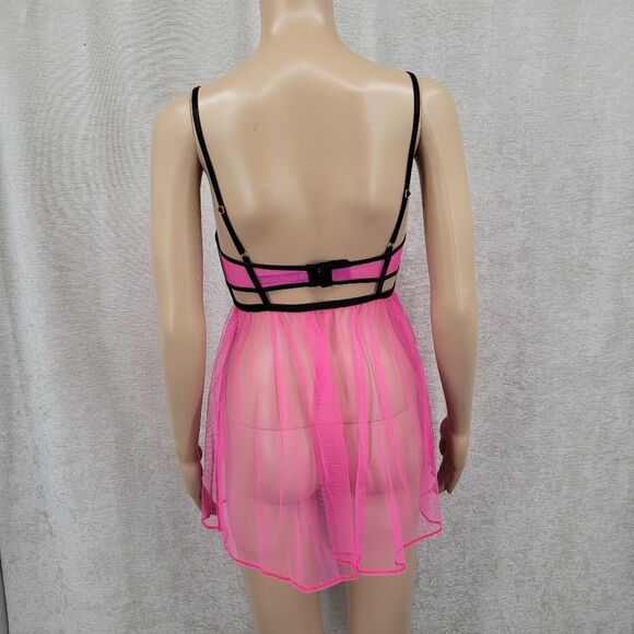 Victoria's Secret Pink and Black Chemise - Picture 7 of 12